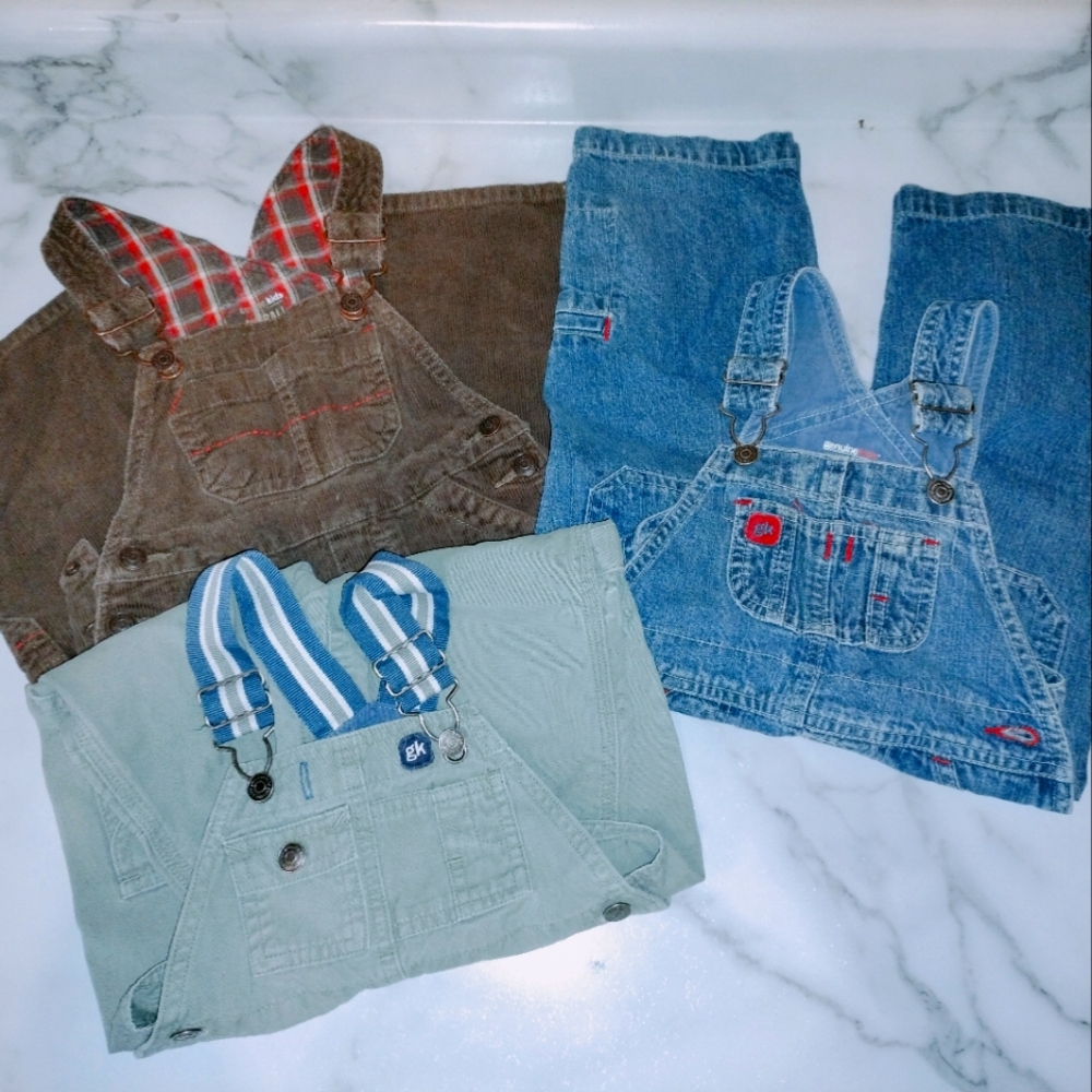 3 prs 18 mos Bib Overalls